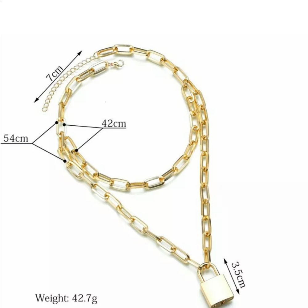 Gold chain necklace